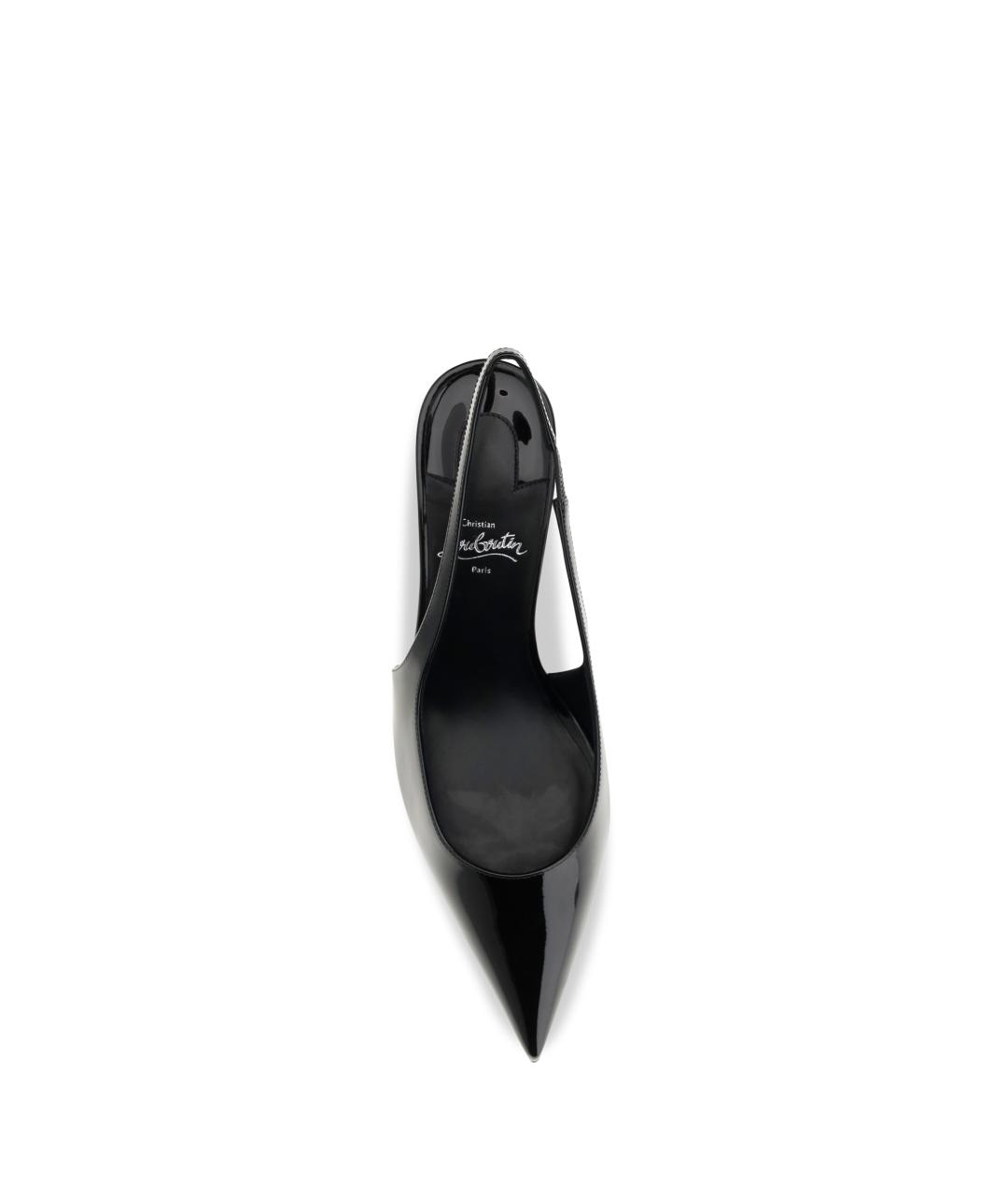 CHRISTIAN LOUBOUTIN Черные туфли из лакированной кожи, фото 4