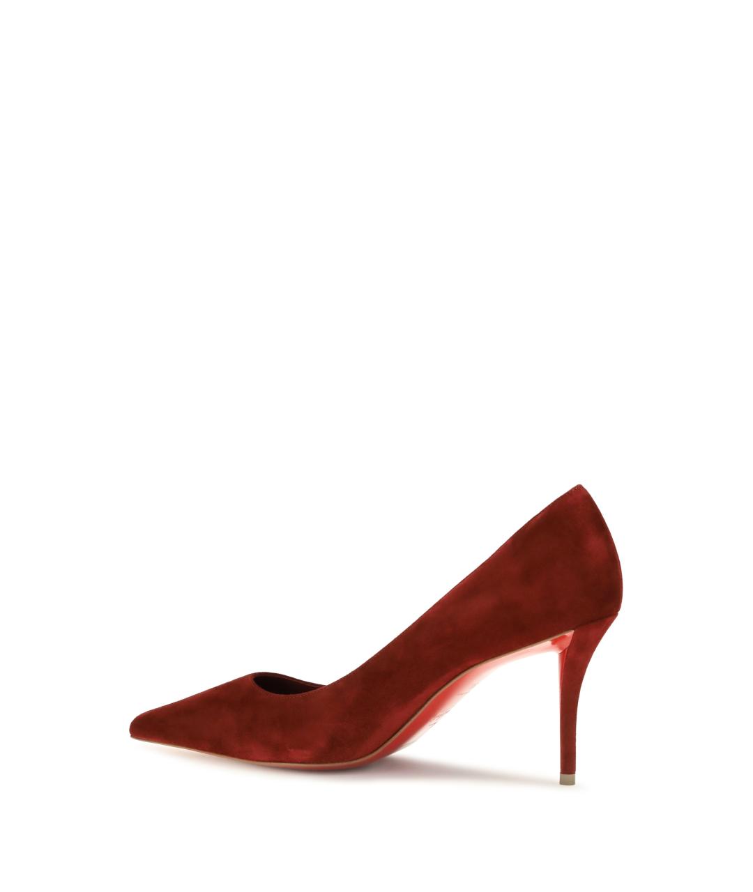 CHRISTIAN LOUBOUTIN Красные замшевые туфли, фото 3