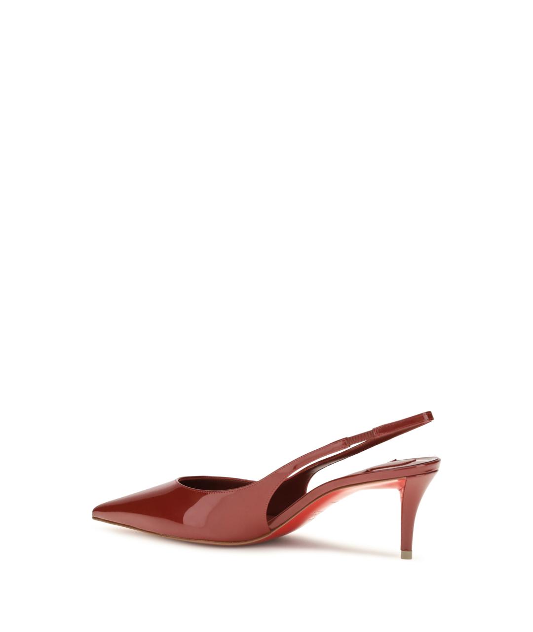 CHRISTIAN LOUBOUTIN Красные туфли из лакированной кожи, фото 3