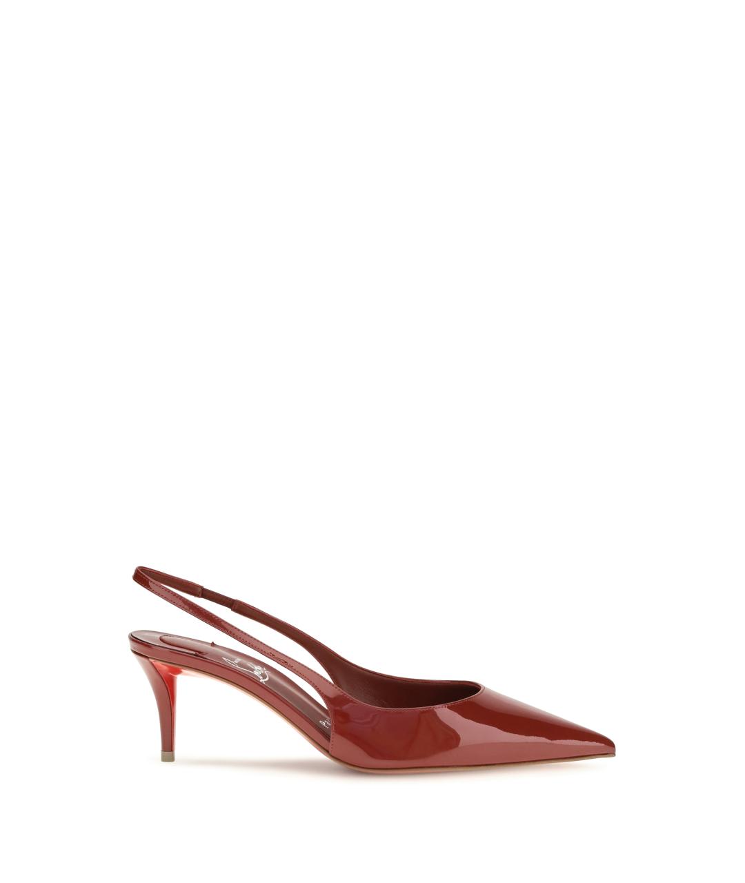 CHRISTIAN LOUBOUTIN Красные туфли из лакированной кожи, фото 1