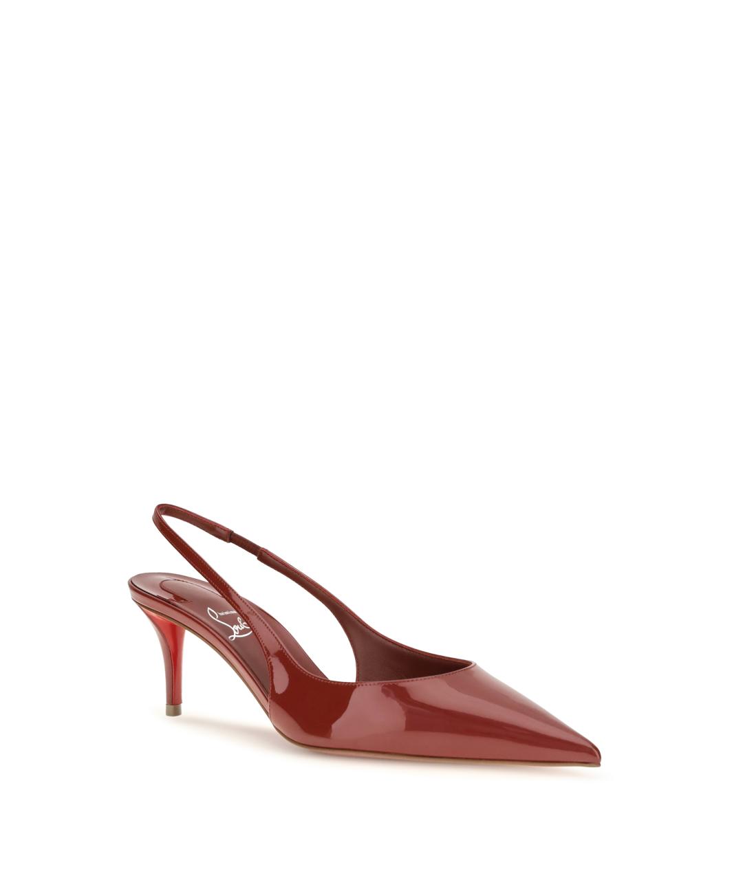 CHRISTIAN LOUBOUTIN Красные туфли из лакированной кожи, фото 2