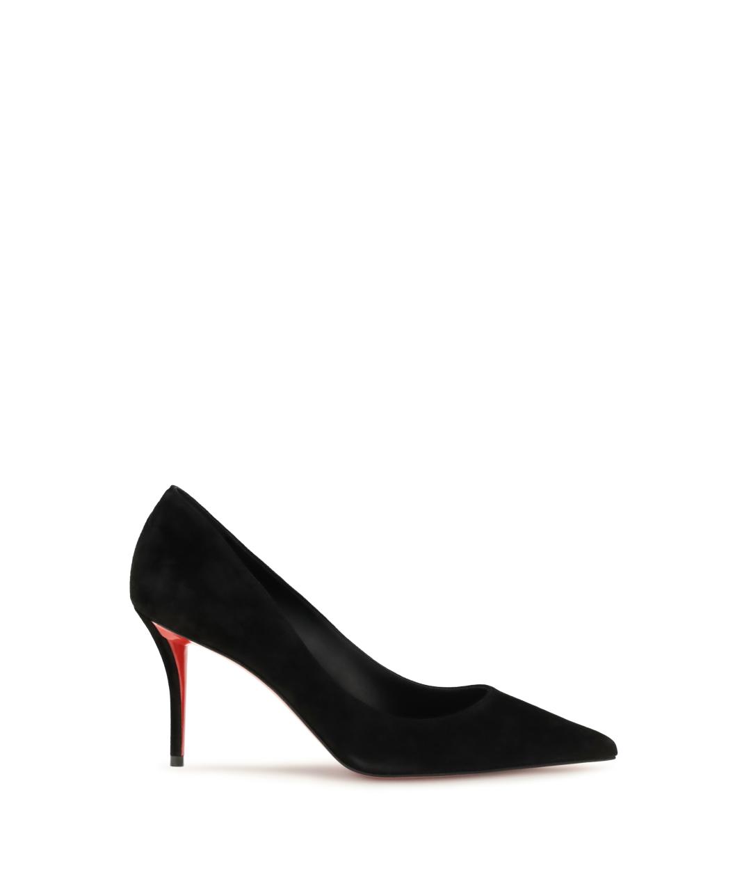 CHRISTIAN LOUBOUTIN Черные замшевые туфли, фото 1