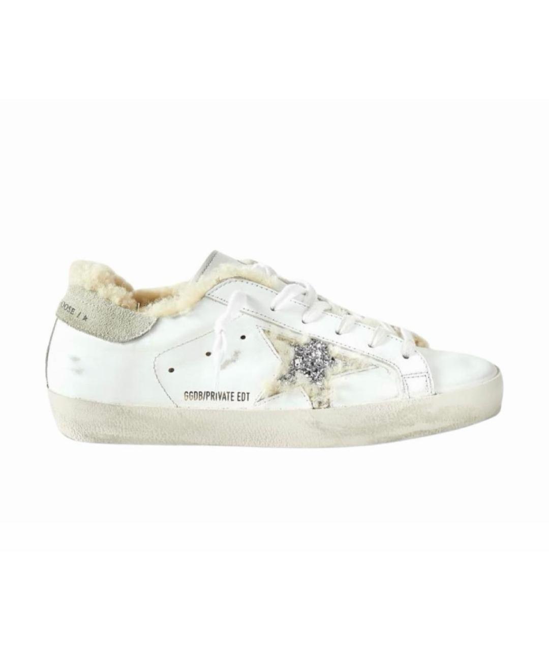 GOLDEN GOOSE Белые кожаные кеды, фото 7