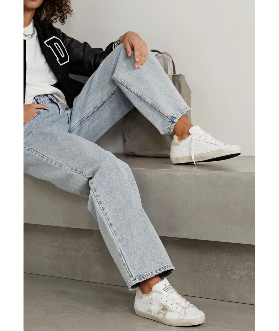 GOLDEN GOOSE Белые кожаные кеды, фото 4