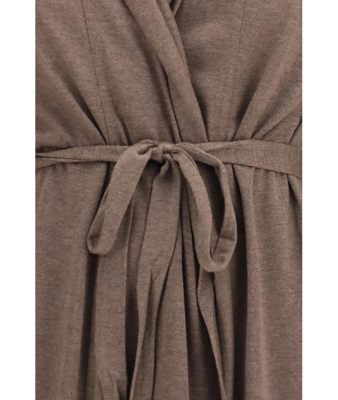 MAX MARA Бежевый лиоцелловый кардиган, фото 3