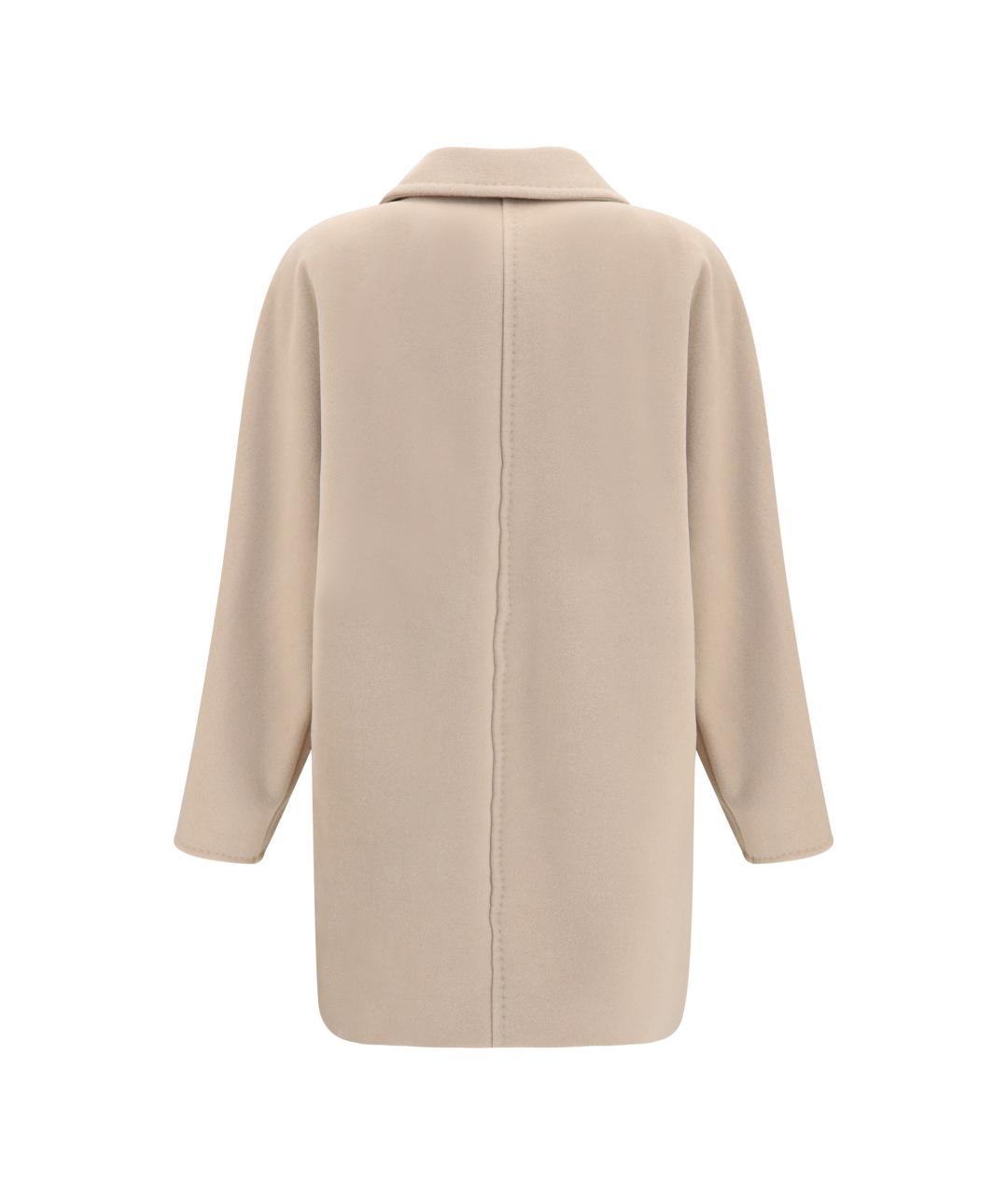 MAX MARA Бежевое шерстяное пальто, фото 2