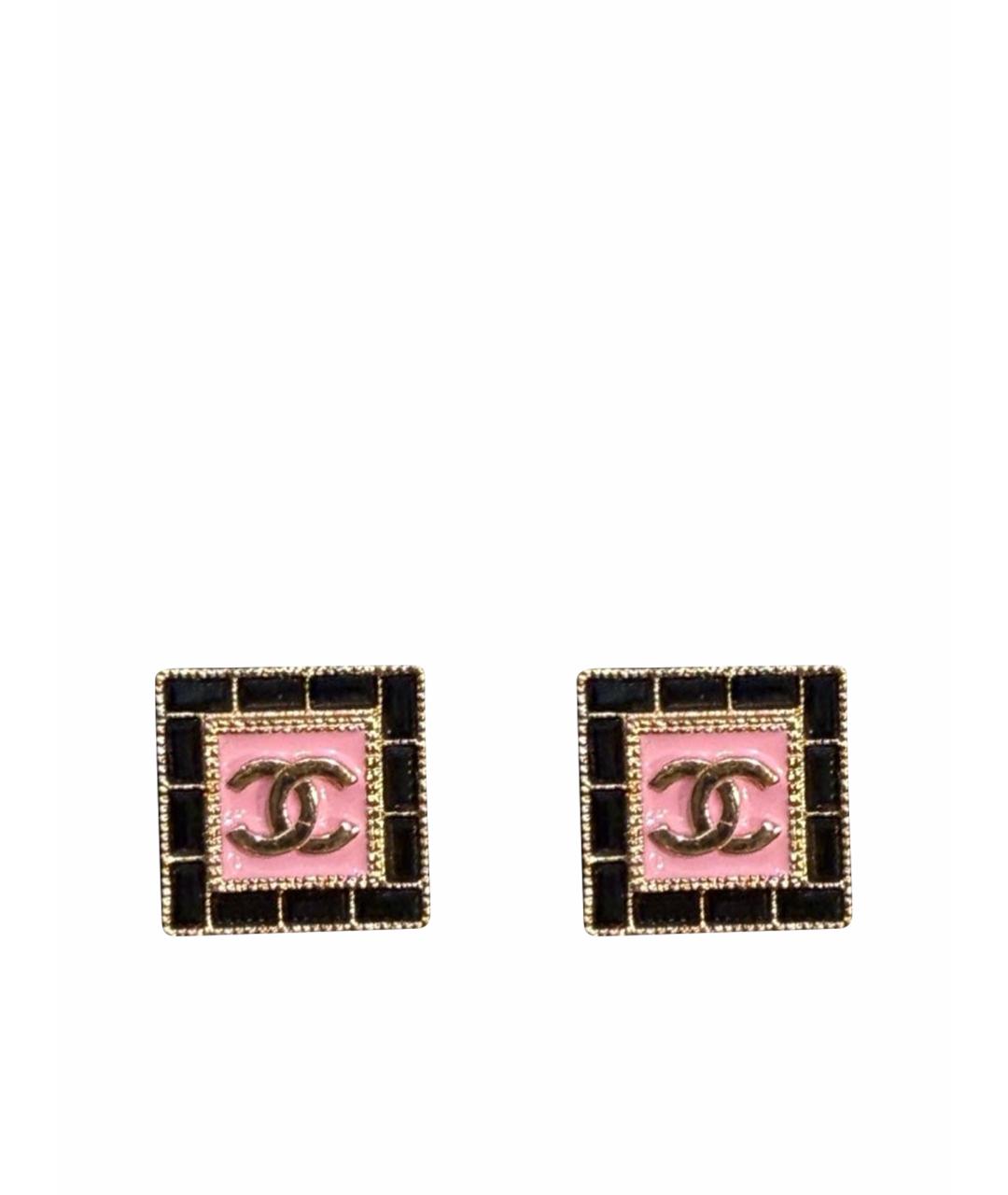 CHANEL Розовые серьги, фото 1