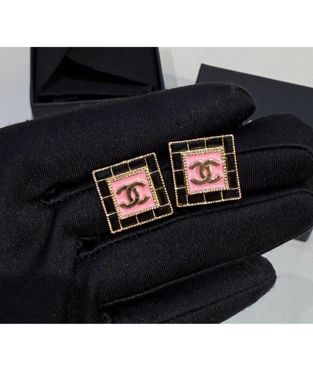CHANEL Розовые серьги, фото 4