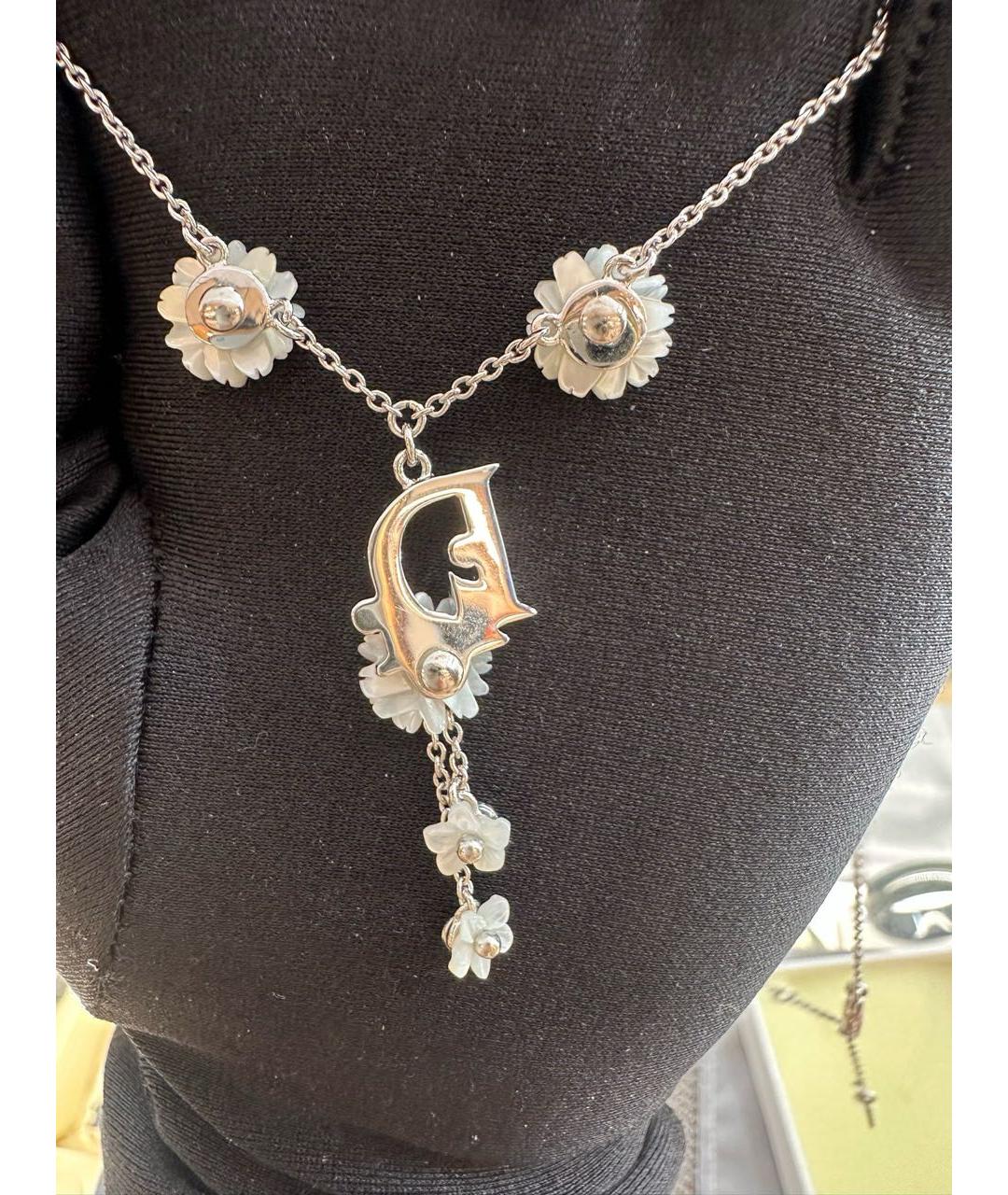 CHRISTIAN DIOR Серебряное колье, фото 3