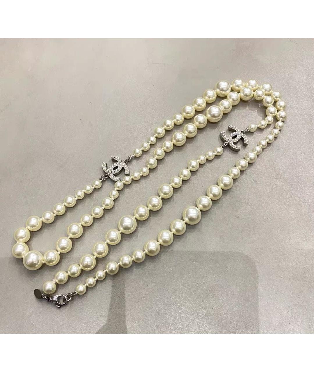 CHANEL Бежевая подвеска, фото 5