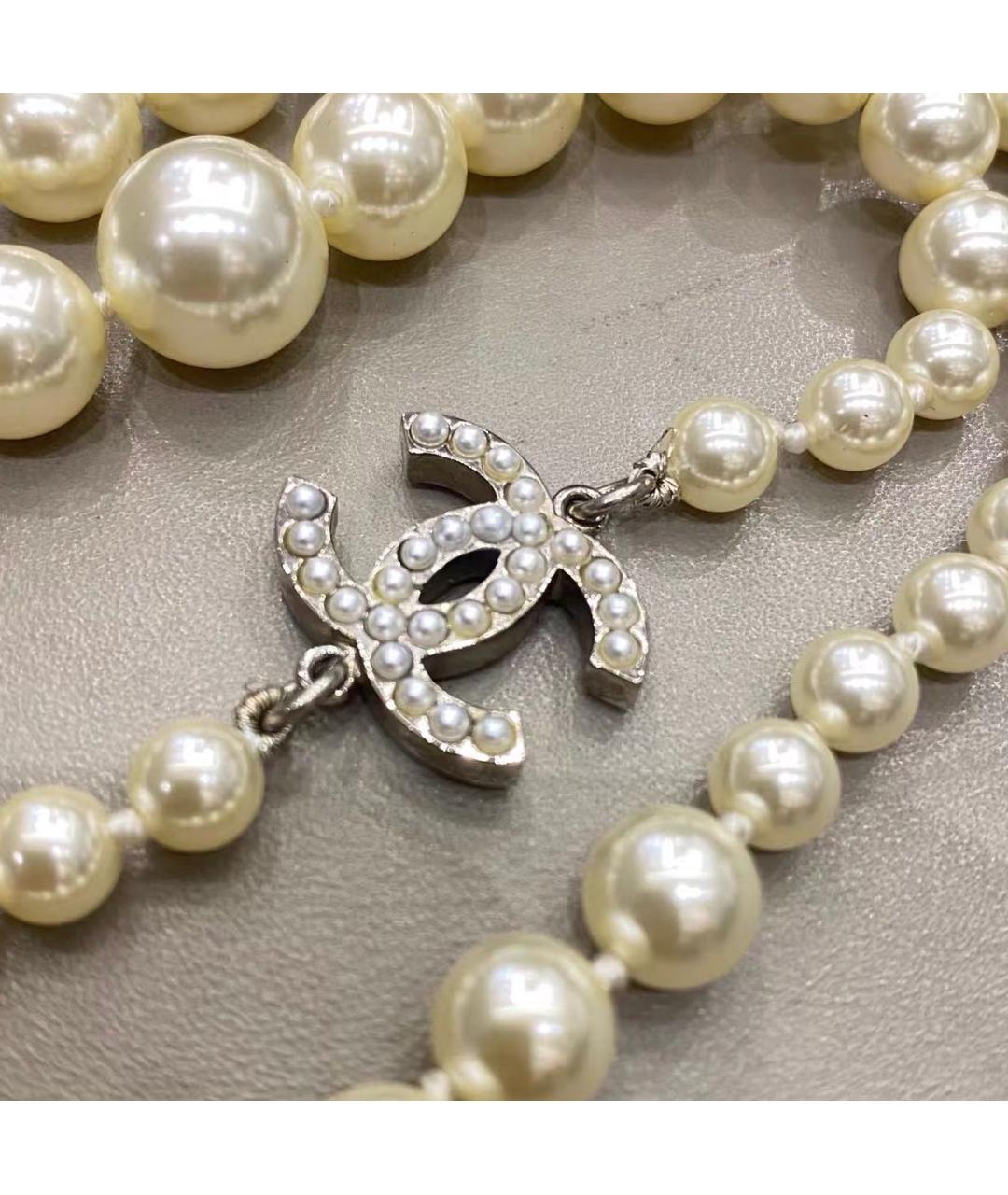 CHANEL Бежевая подвеска, фото 4