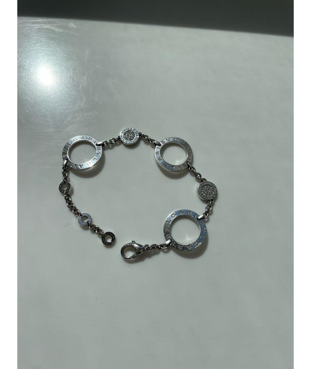 BVLGARI Серебряный браслет из белого золота, фото 2