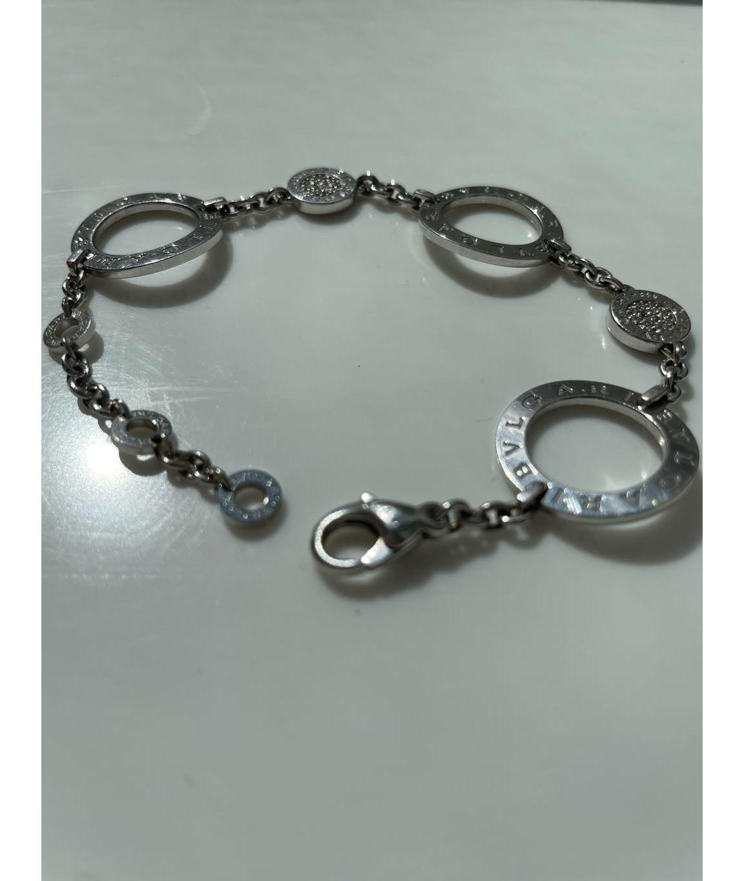 BVLGARI Серебряный браслет из белого золота, фото 3