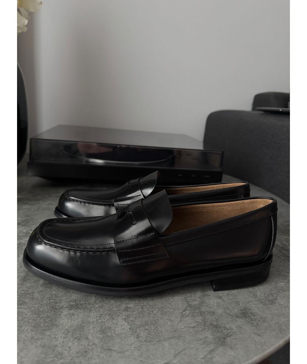 PRADA Черные кожаные лоферы, фото 7