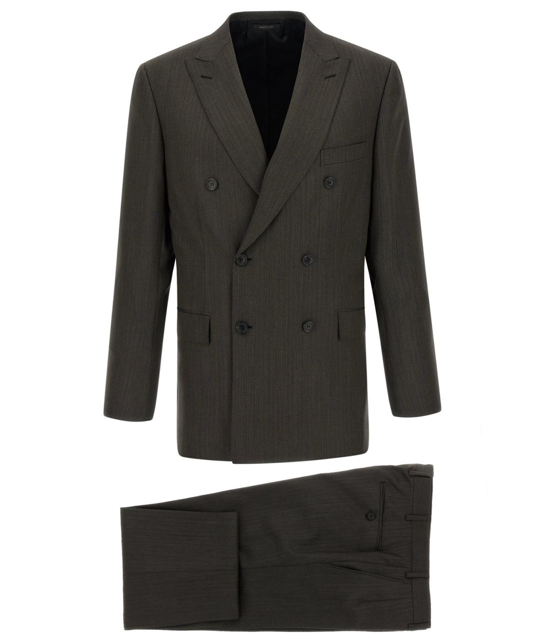 BRIONI Коричневый классический костюм, фото 1