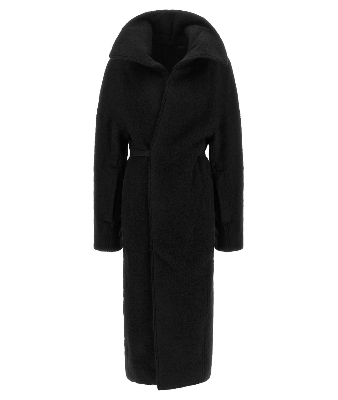 RICK OWENS Черное шерстяное пальто, фото 1