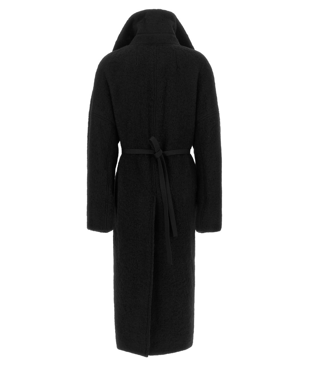 RICK OWENS Черное шерстяное пальто, фото 2