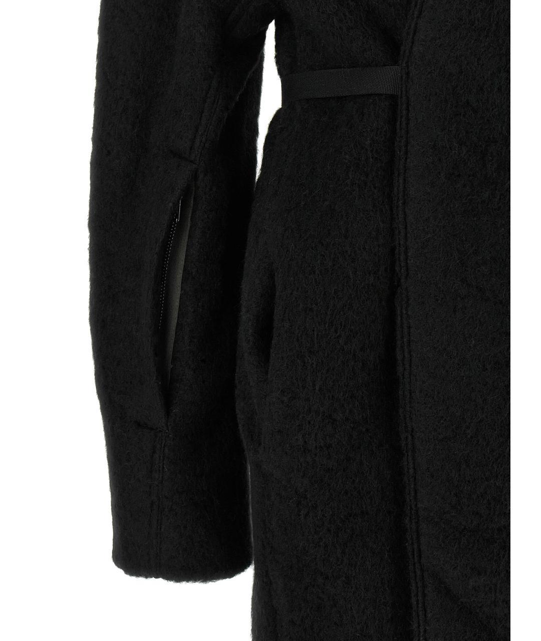 RICK OWENS Черное шерстяное пальто, фото 4