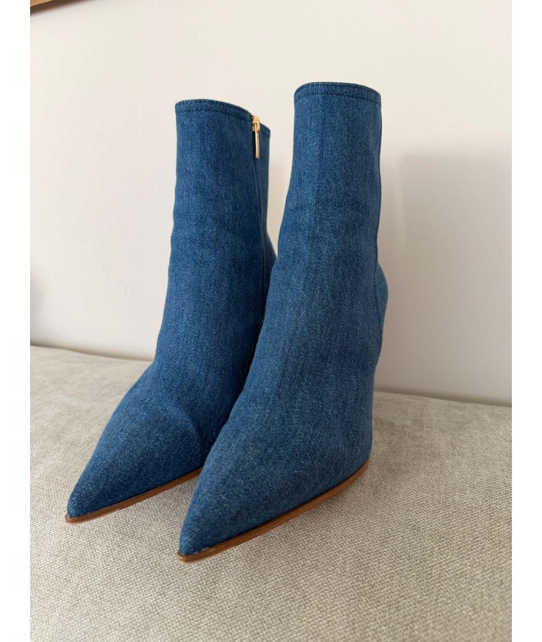 GIANVITO ROSSI Синие ботинки, фото 4