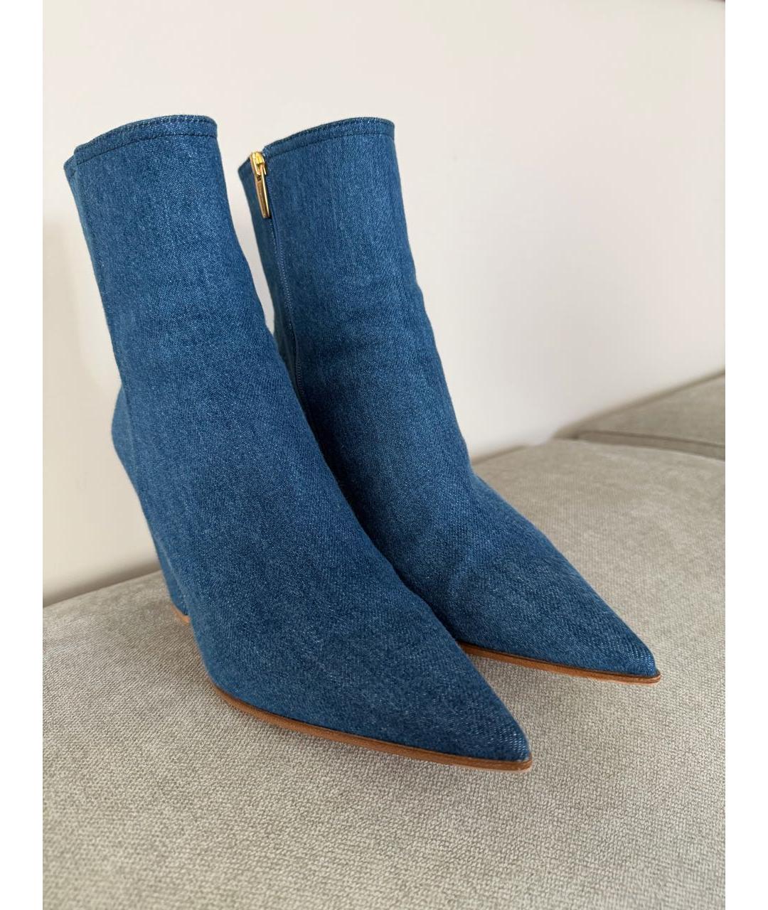 GIANVITO ROSSI Синие ботинки, фото 5