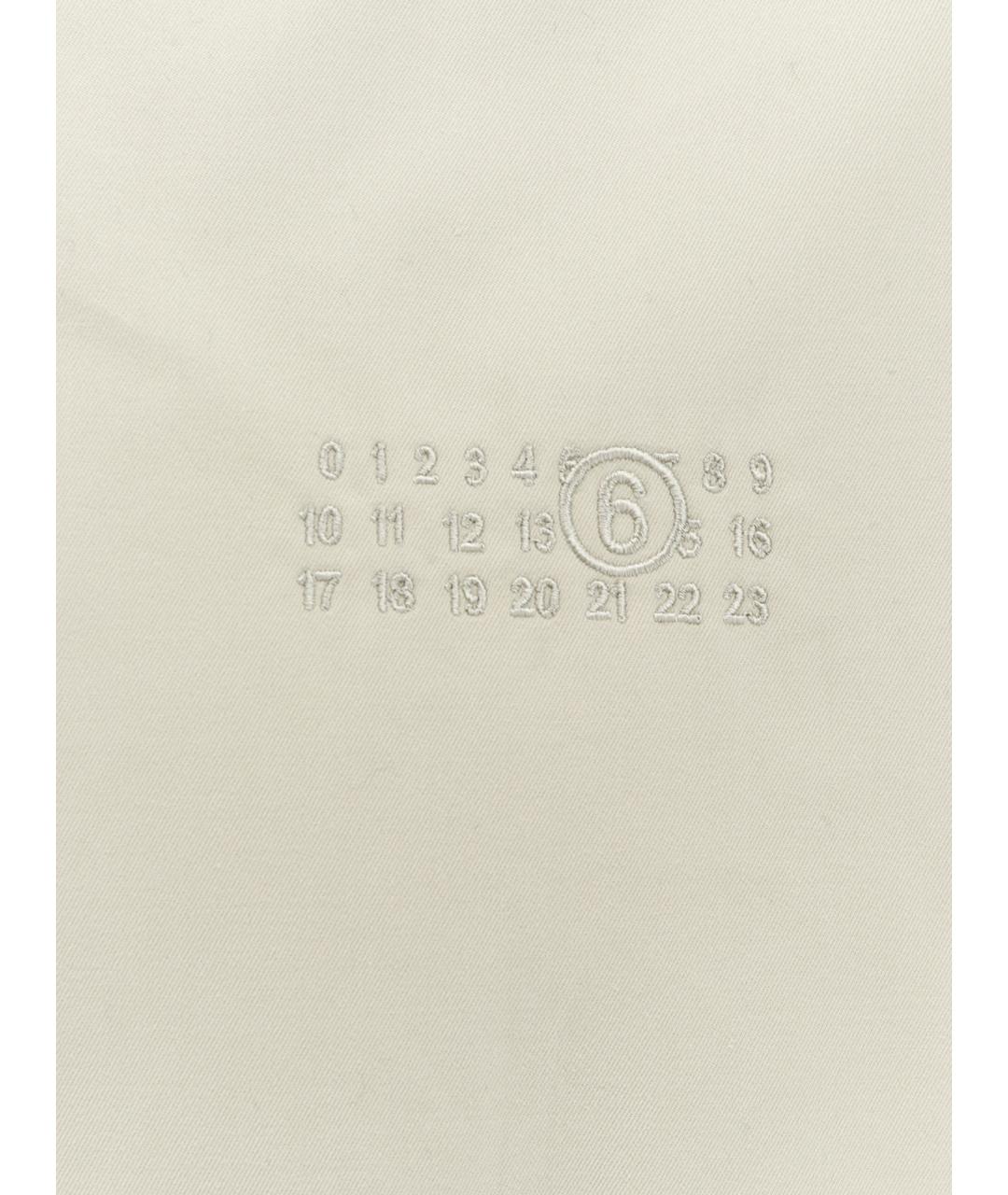 MM6 MAISON MARGIELA Белая хлопковая куртка, фото 3