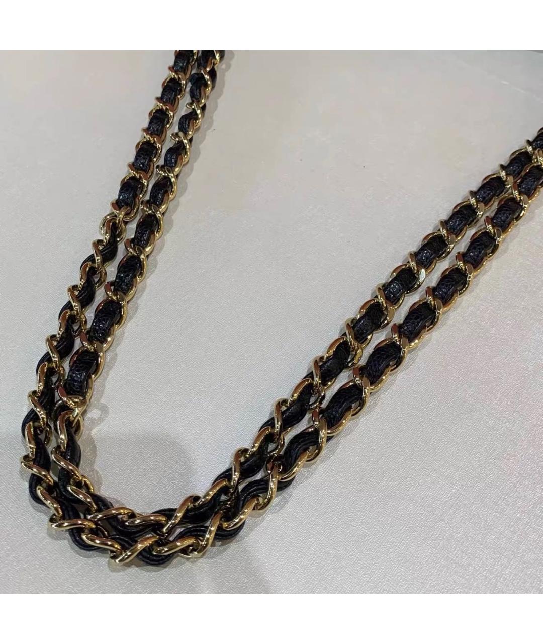 CHANEL Черная кожаная сумка через плечо, фото 8