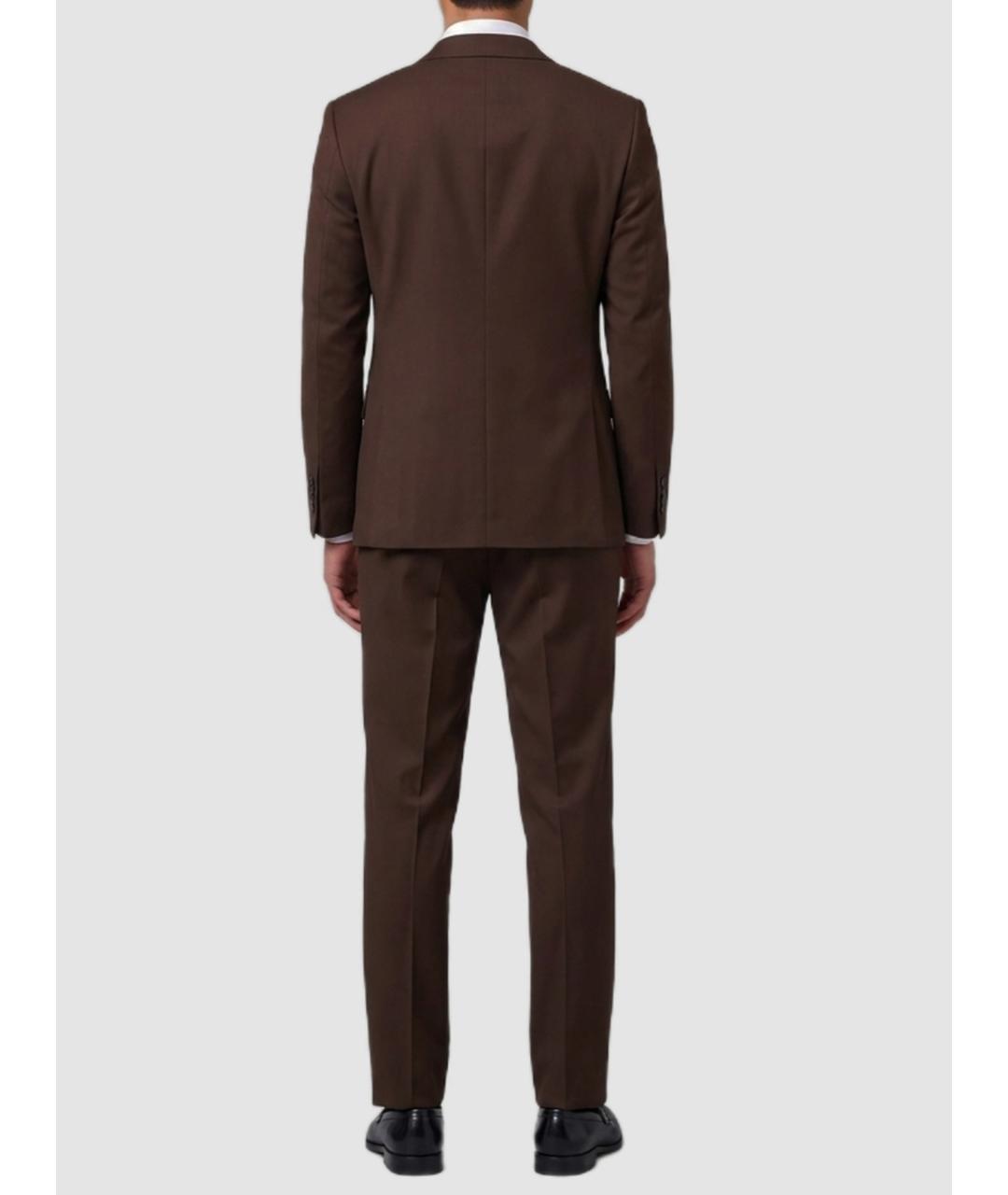 LARDINI Коричневый классический костюм, фото 5