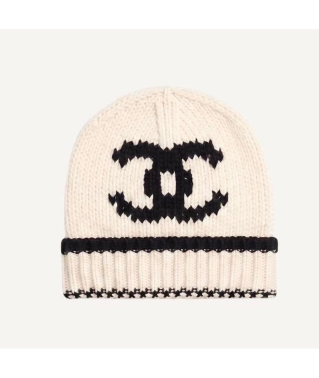 CHANEL Белая шапка, фото 3