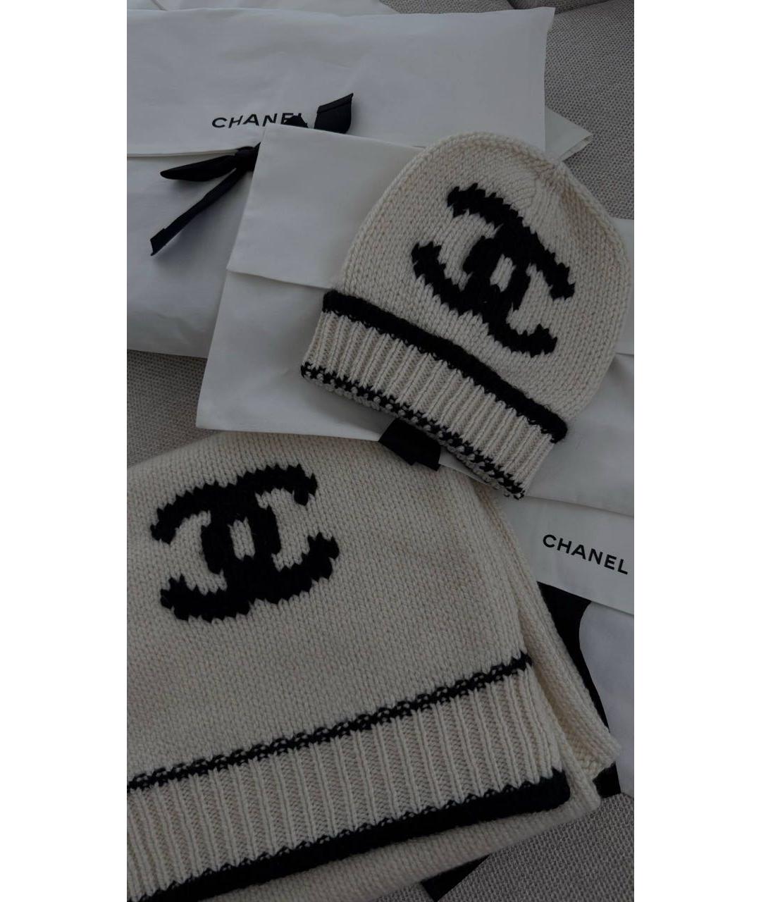 CHANEL Белая шапка, фото 2