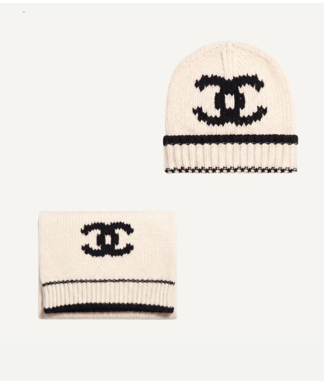 CHANEL Белая шапка, фото 5