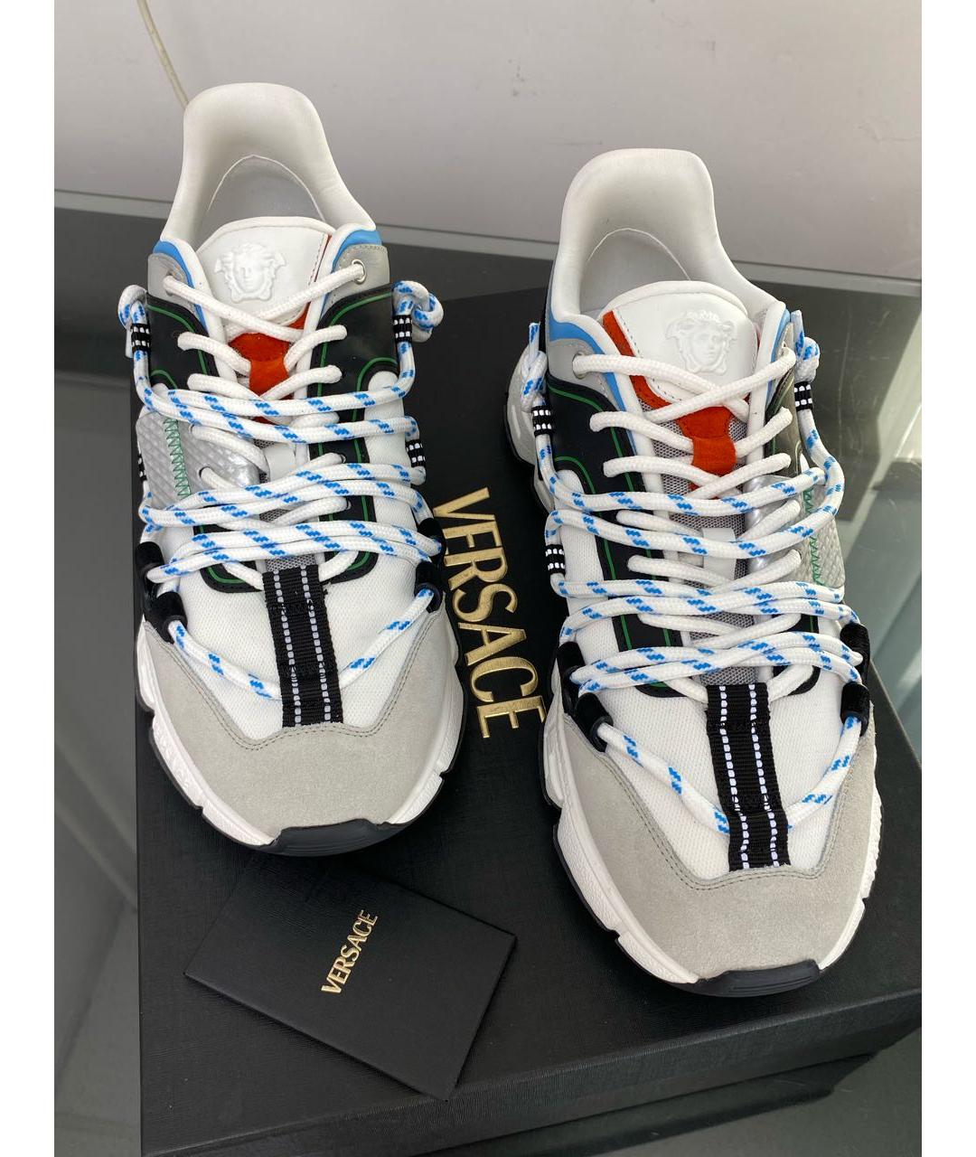 VERSACE Мульти кожаные низкие кроссовки / кеды, фото 2