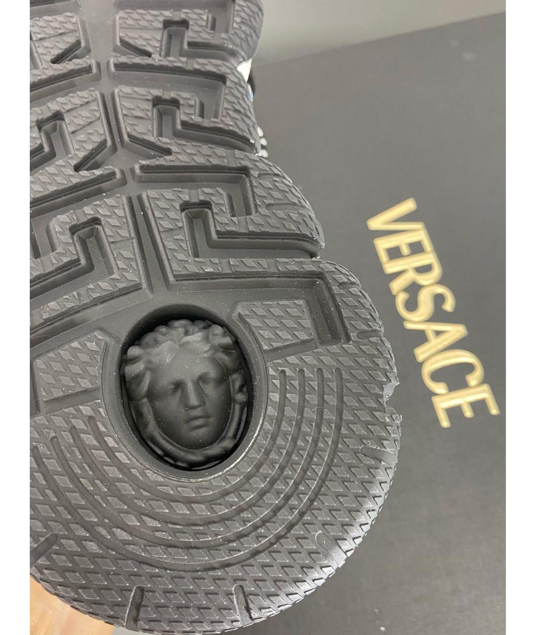 VERSACE Мульти кожаные низкие кроссовки / кеды, фото 6