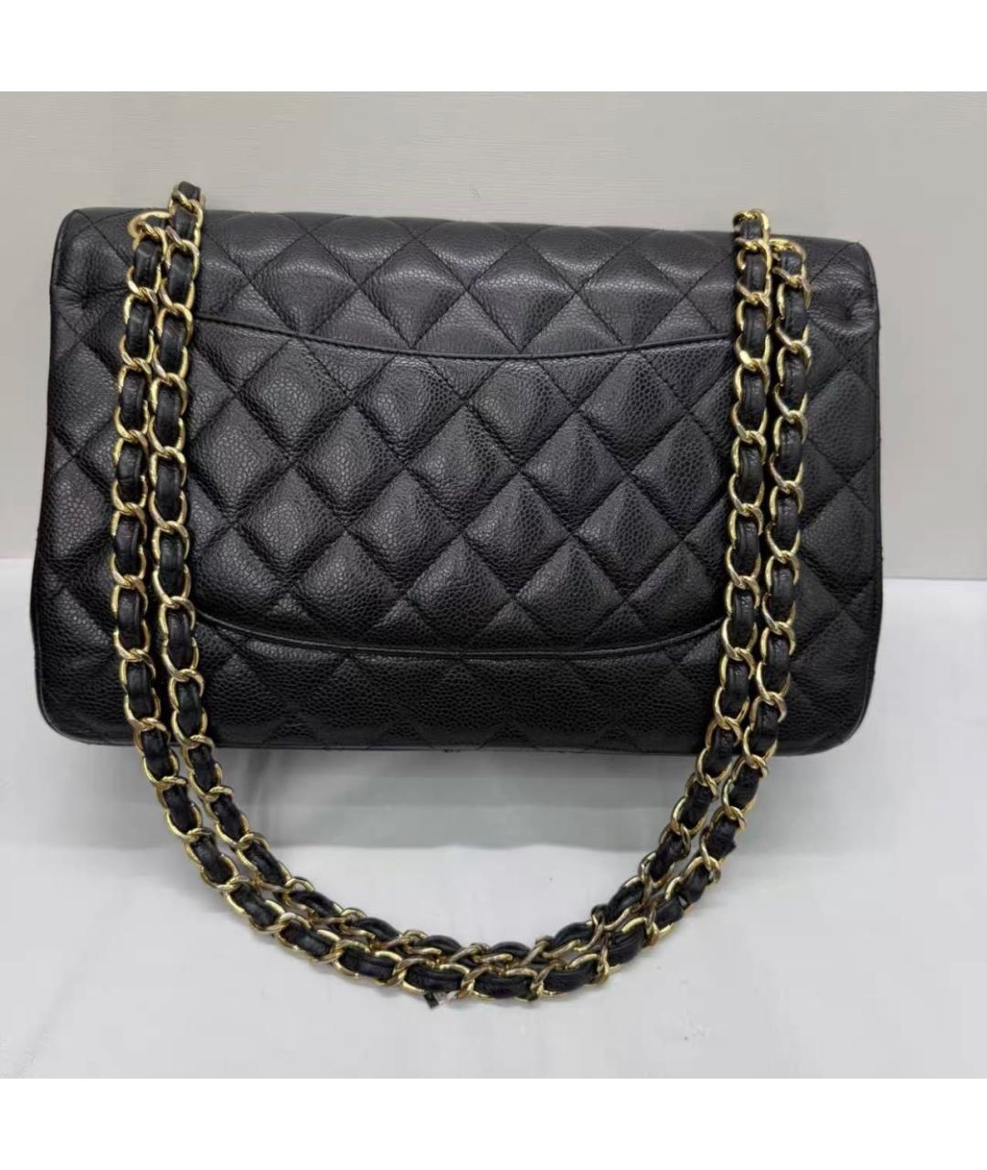 CHANEL Черная кожаная сумка через плечо, фото 2