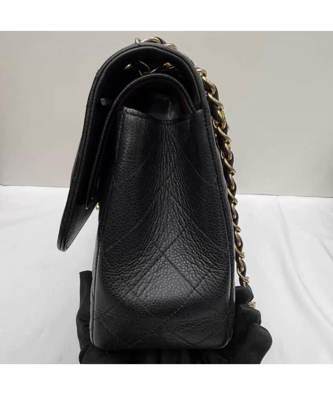 CHANEL Черная кожаная сумка через плечо, фото 4