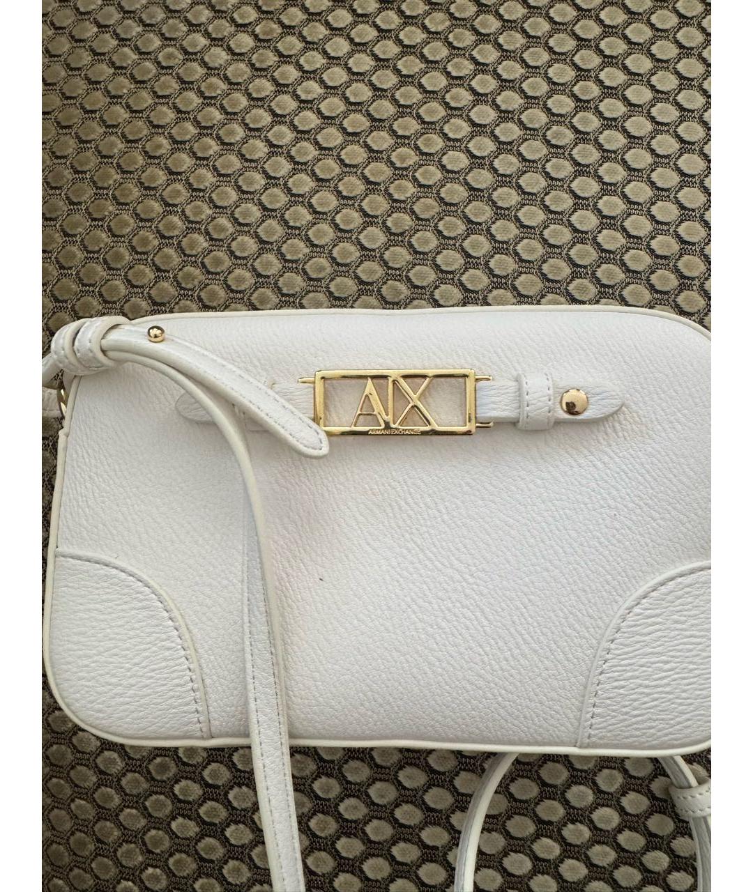 ARMANI EXCHANGE Белая сумка через плечо из искусственной кожи, фото 3