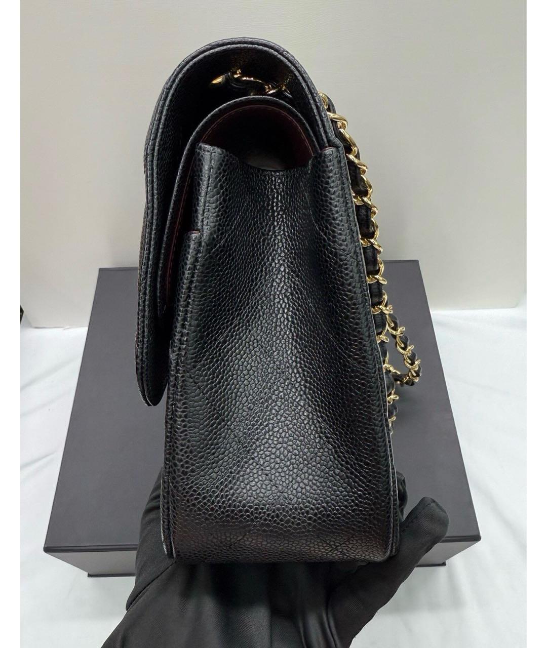CHANEL Черная кожаная сумка через плечо, фото 4