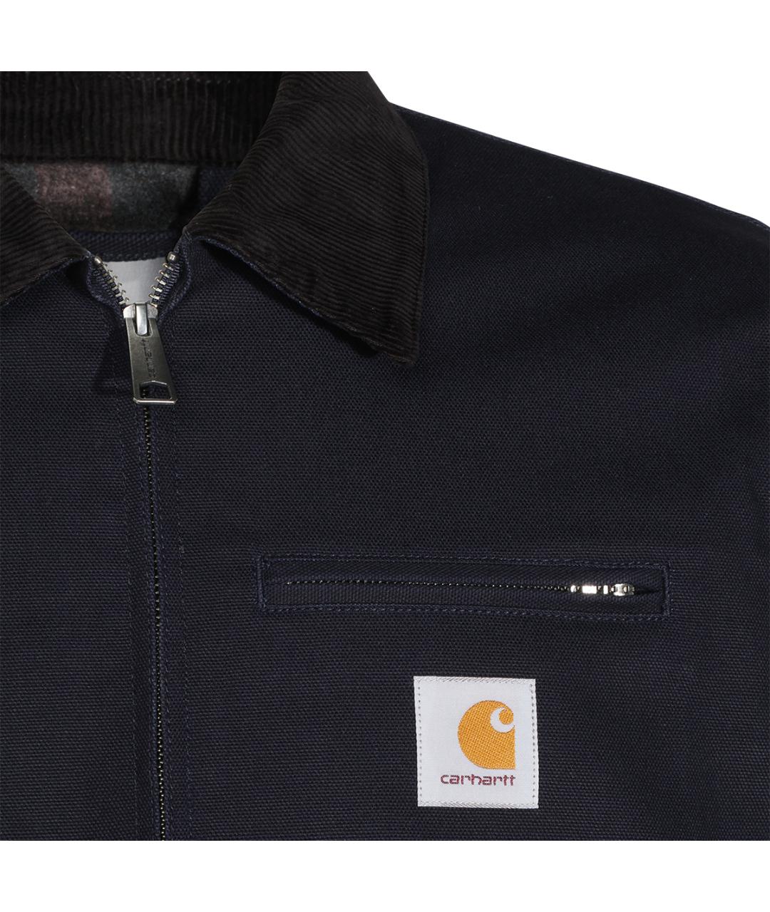 CARHARTT WIP Темно-синяя хлопковая куртка, фото 3