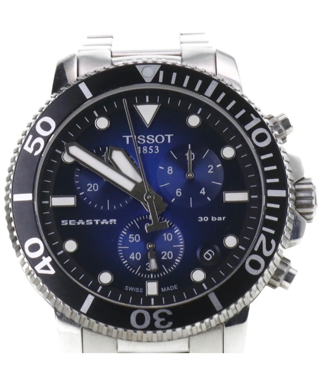 TISSOT Синие стальные часы, фото 2