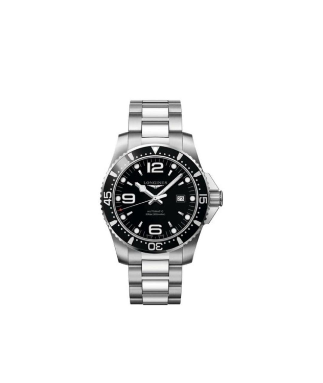 LONGINES Черные стальные часы, фото 9