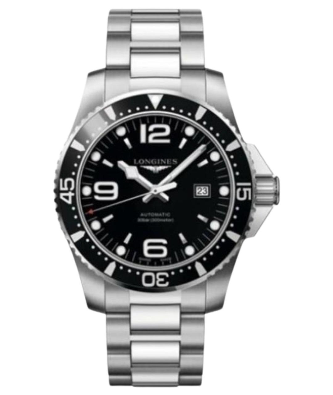 LONGINES Черные стальные часы, фото 1