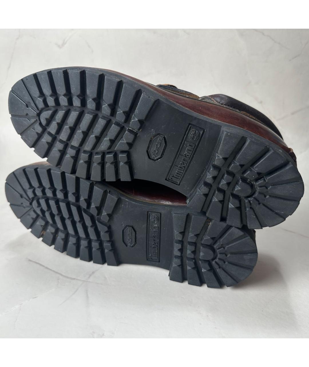 TIMBERLAND Коричневые кожаные низкие ботинки, фото 6
