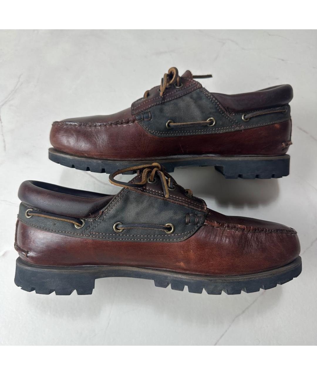 TIMBERLAND Коричневые кожаные низкие ботинки, фото 7