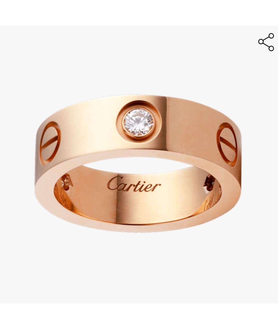 CARTIER Розовое кольцо из розового золота, фото 8