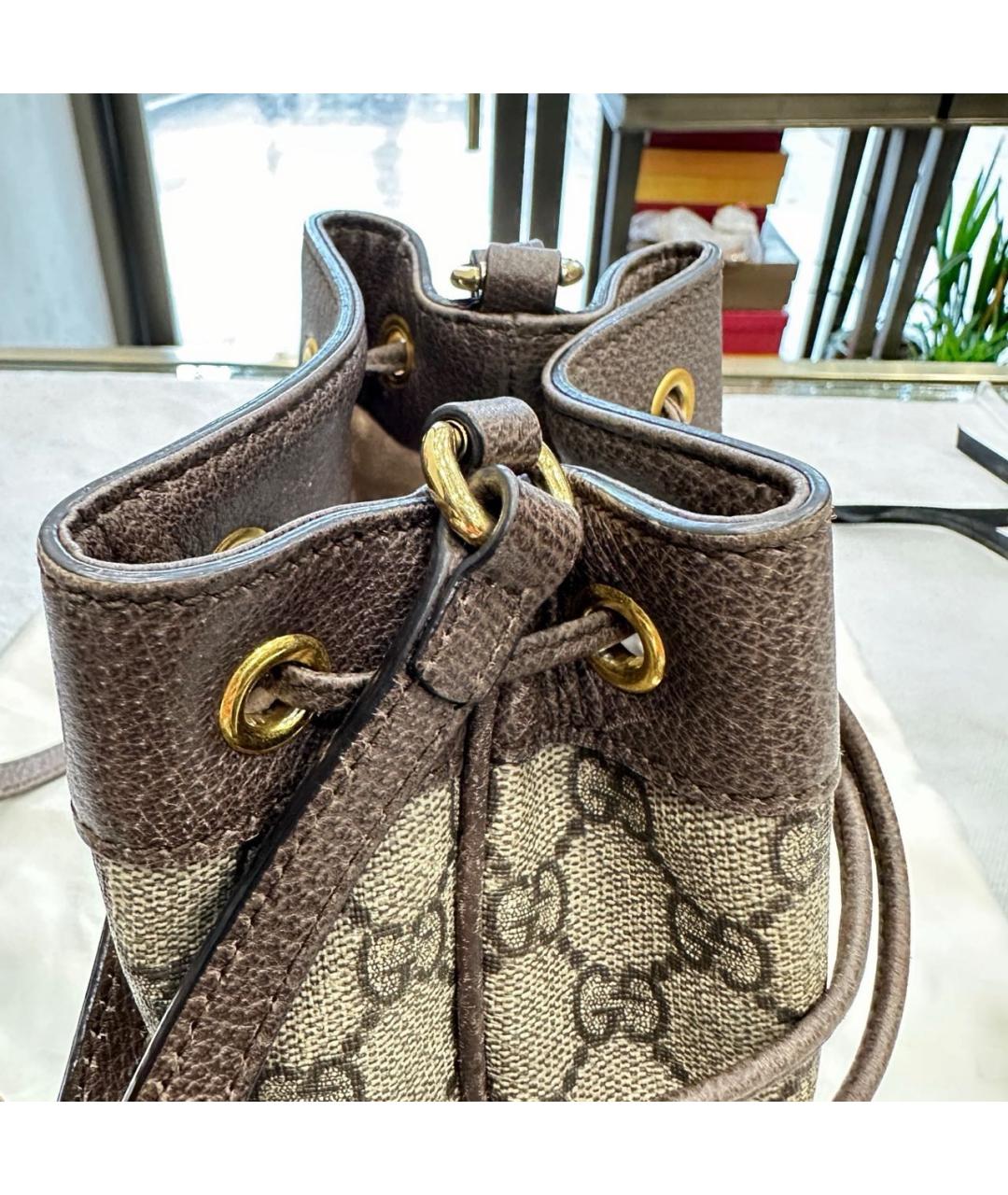 GUCCI Коричневая сумка через плечо, фото 5