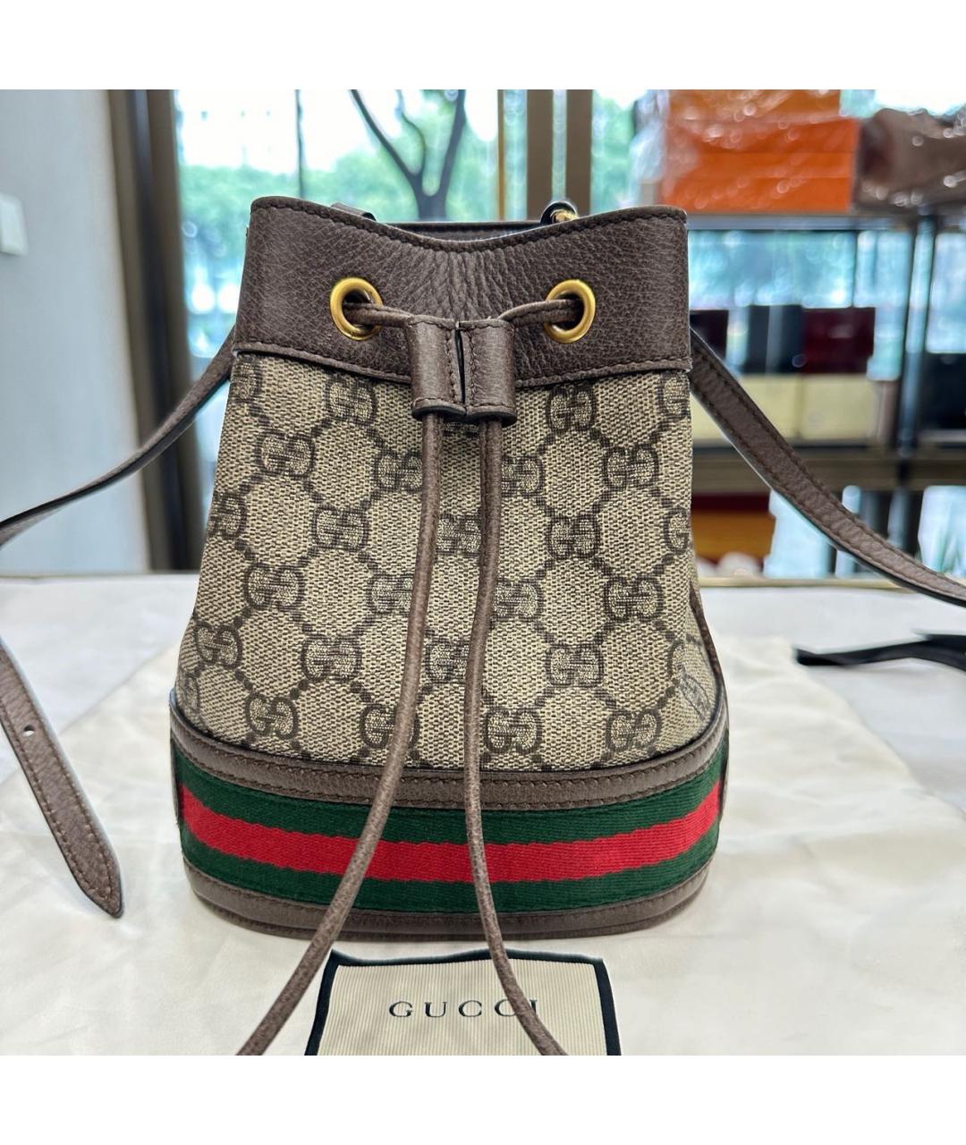 GUCCI Коричневая сумка через плечо, фото 9