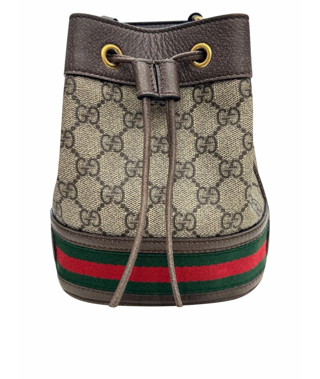 GUCCI Коричневая сумка через плечо, фото 1