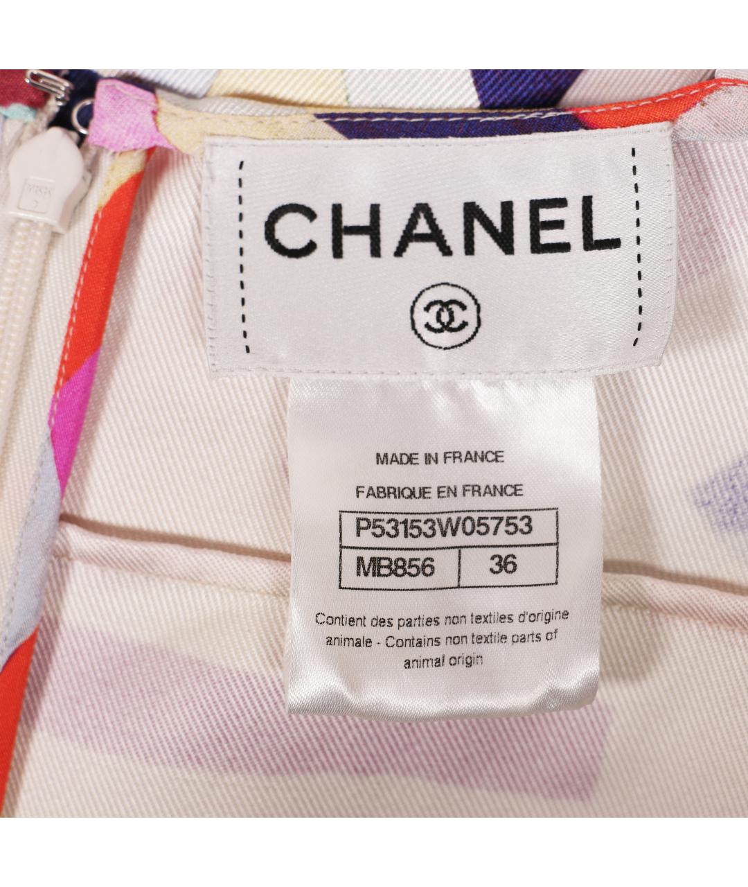 CHANEL Мульти шелковое повседневное платье, фото 4