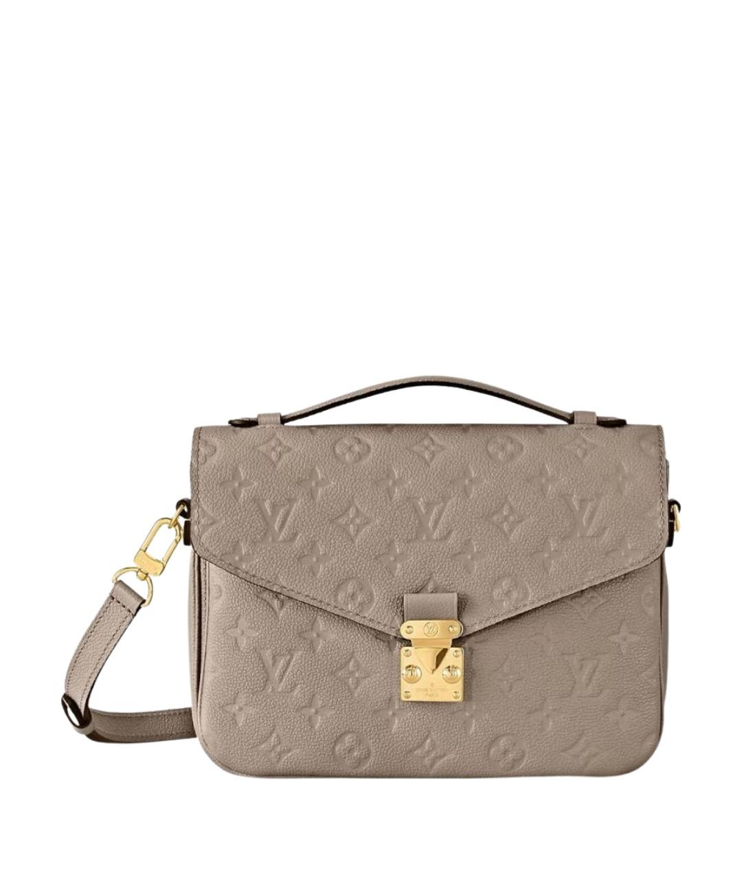 LOUIS VUITTON Бежевая кожаная сумка тоут, фото 1