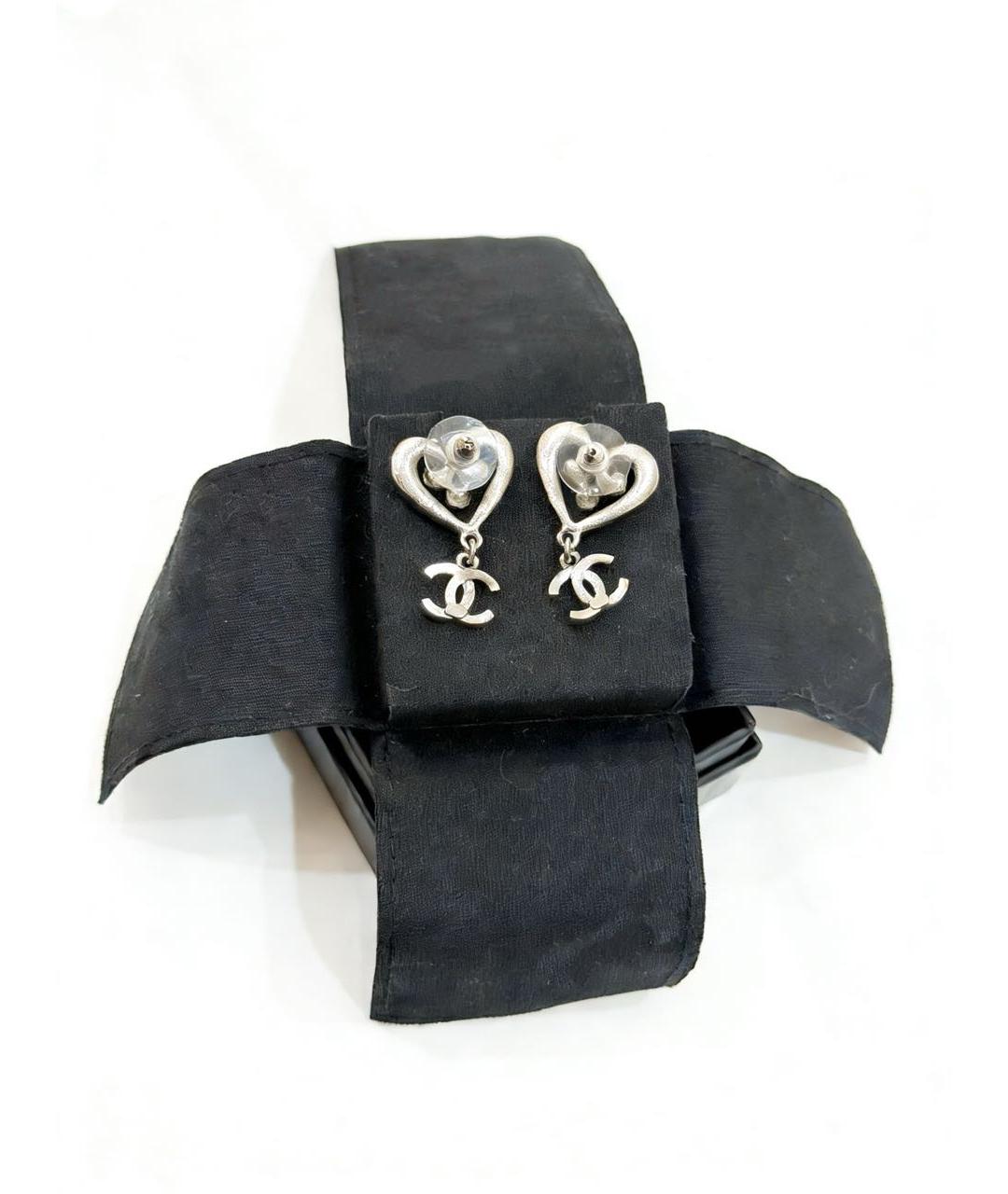 CHANEL Серебряные серьги, фото 3