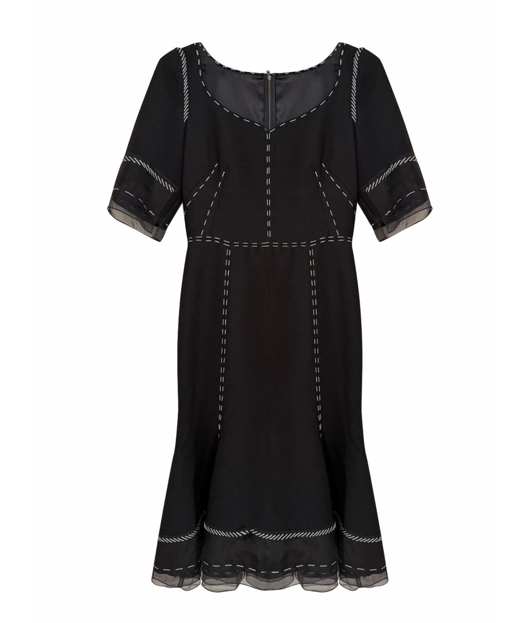 DOLCE&GABBANA Черное шерстяное платье, фото 1